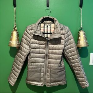 Burberry Brit Taupe Quilted Jacket